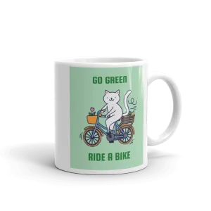 GO GREEN RIDE A BIKE Mug