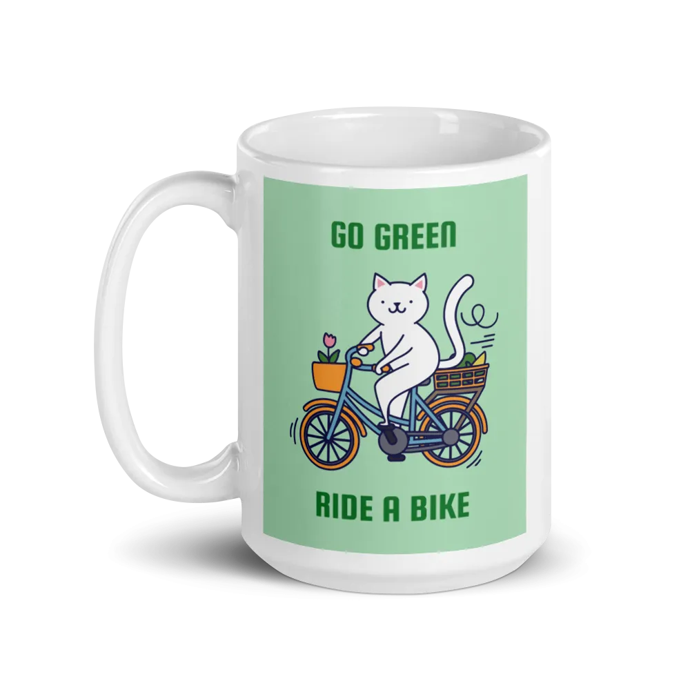 GO GREEN RIDE A BIKE Mug