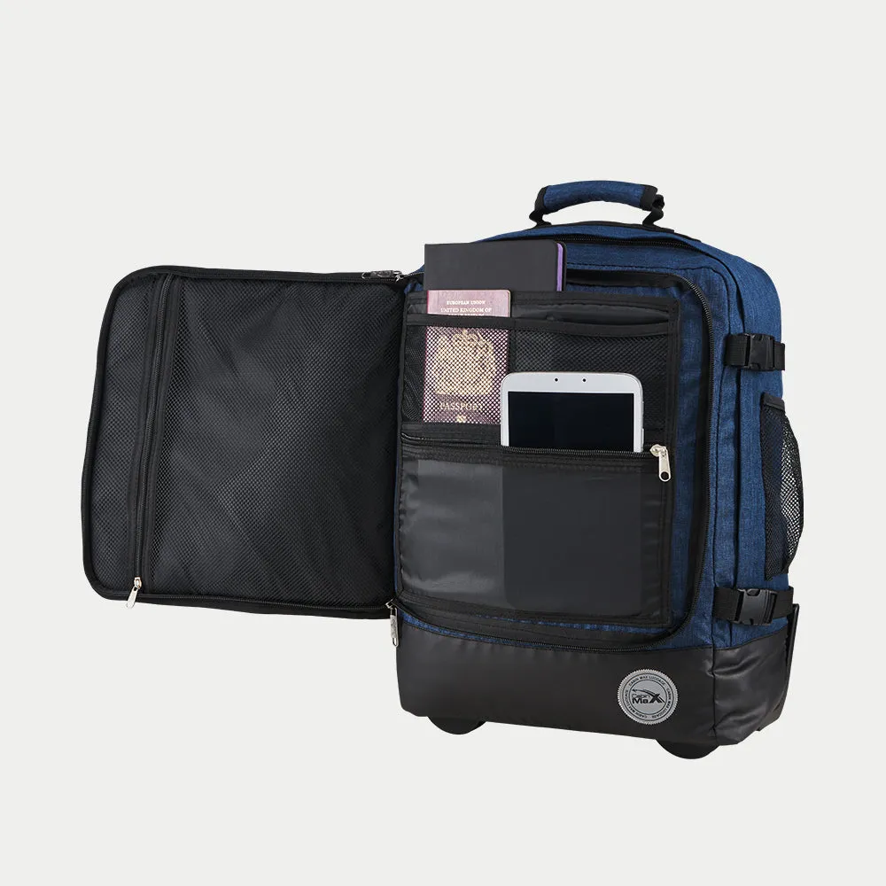 Greenwich 30L Hybrid Carry On Backpack with Trolley - 45x36x20 cm