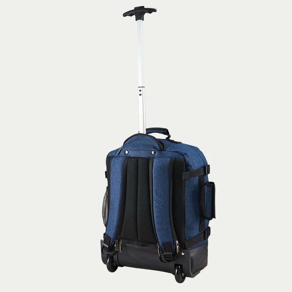 Greenwich 30L Hybrid Carry On Backpack with Trolley - 45x36x20 cm