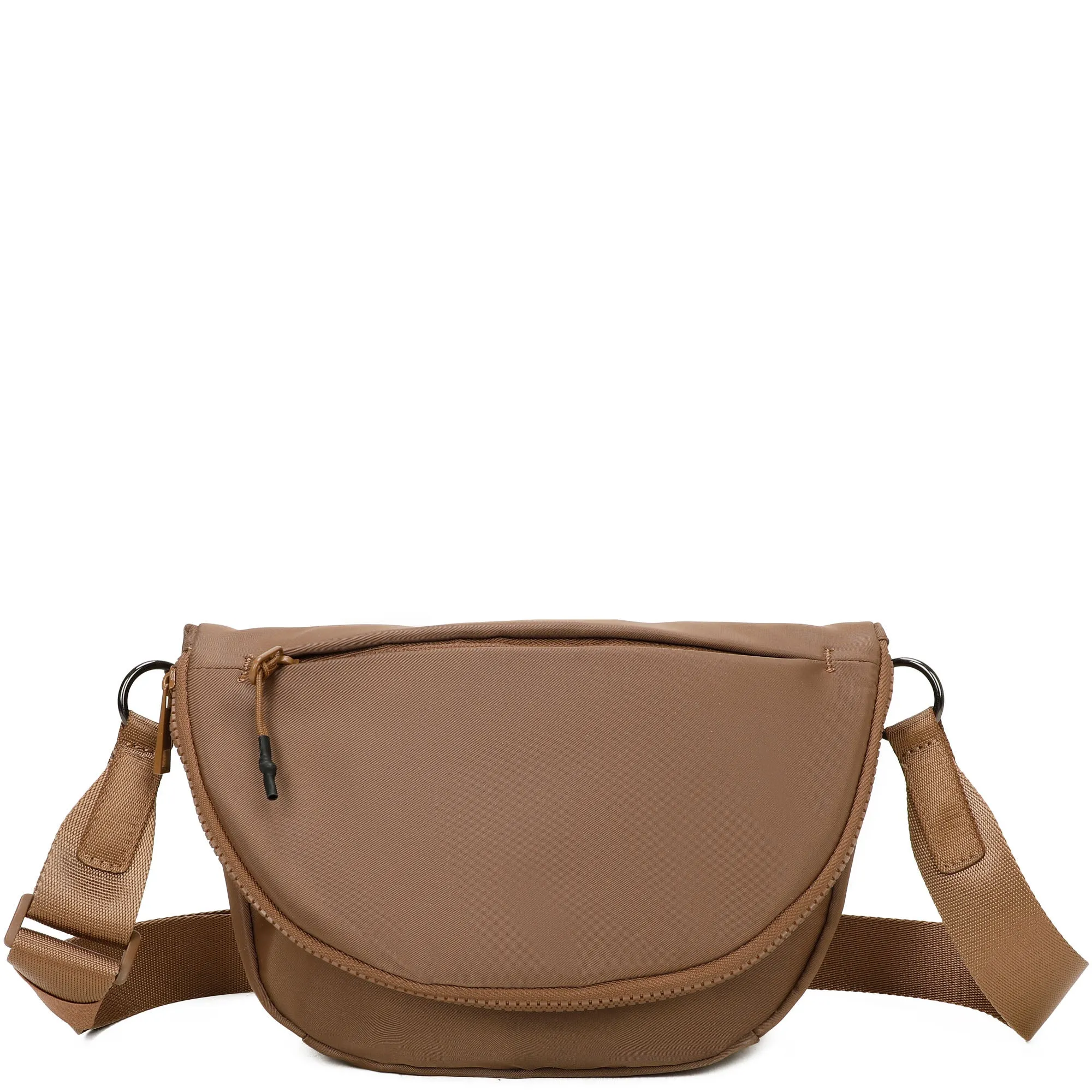 Hailey's Large Half Circle Nylon Bum Fanny Bag - Light Grey