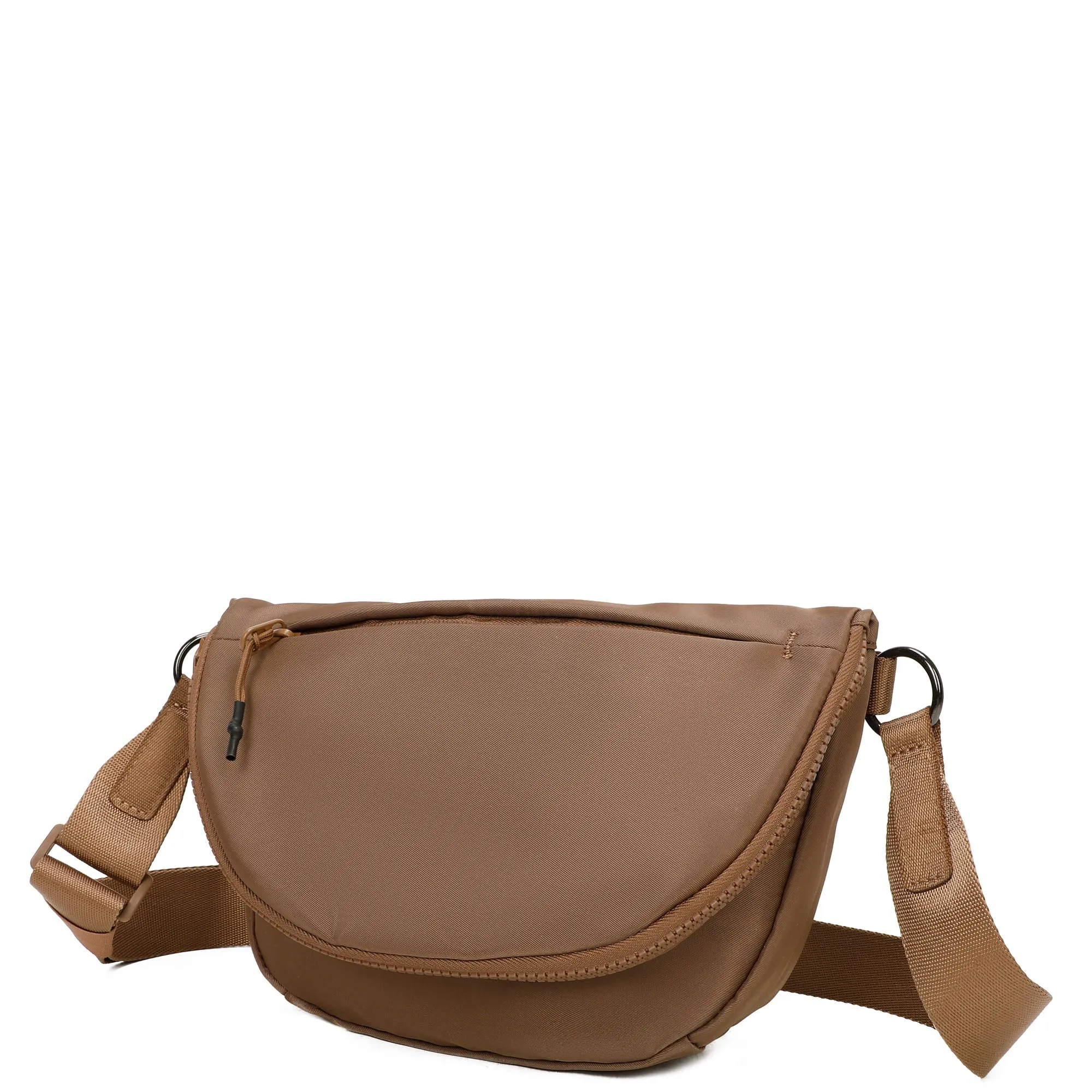 Hailey's Large Half Circle Nylon Bum Fanny Bag - Light Grey