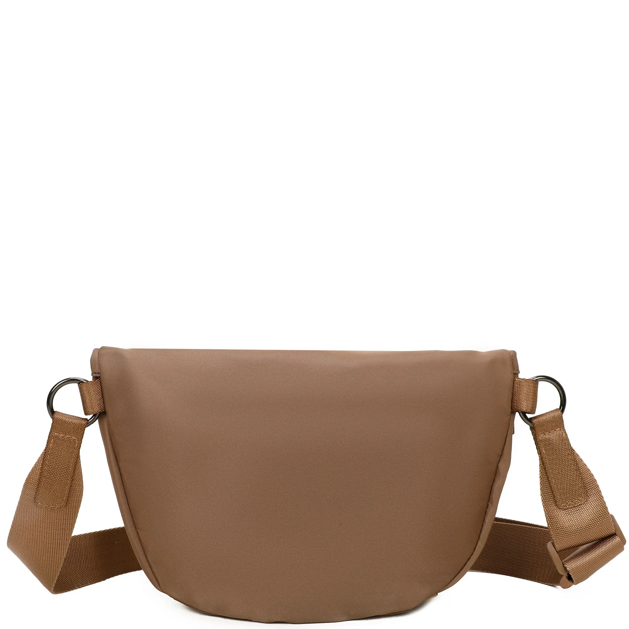 Hailey's Large Half Circle Nylon Bum Fanny Bag - Light Grey