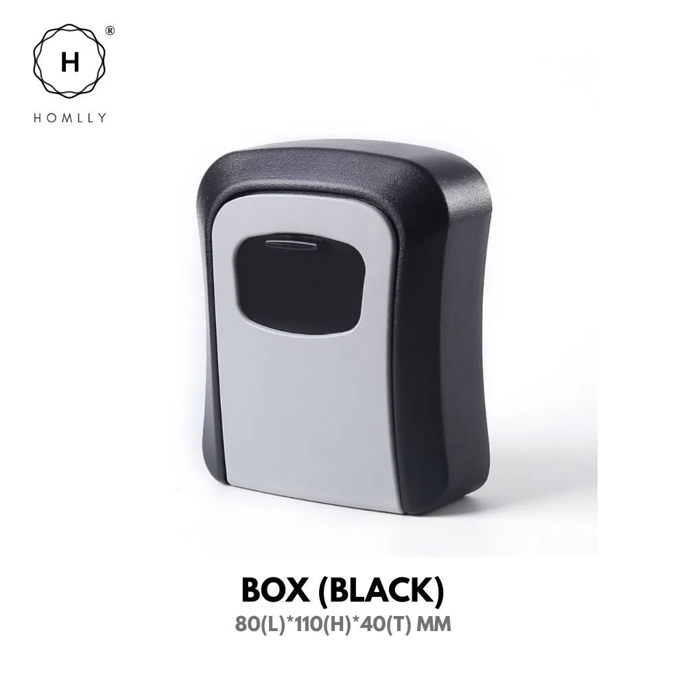 Homlly Digit Combination Travel Luggage Pad lock & Wall Mounted Key Storage Box