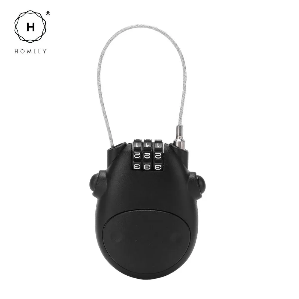 Homlly Digit Combination Travel Luggage Pad lock & Wall Mounted Key Storage Box
