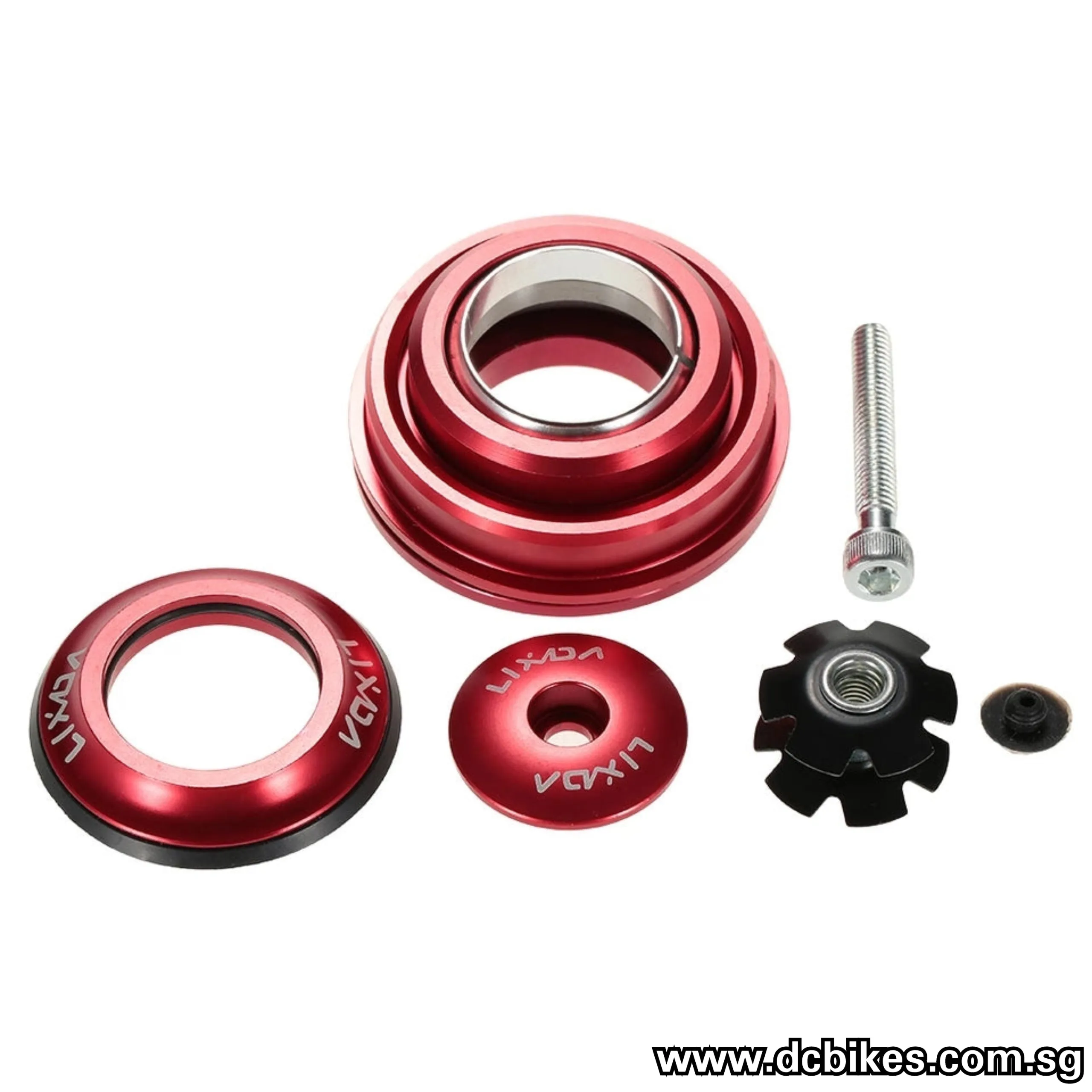 Integrated Top Bearing 41.8mm-56mm Tapered Headset   2 Sealed Bearings CNC Aluminum
