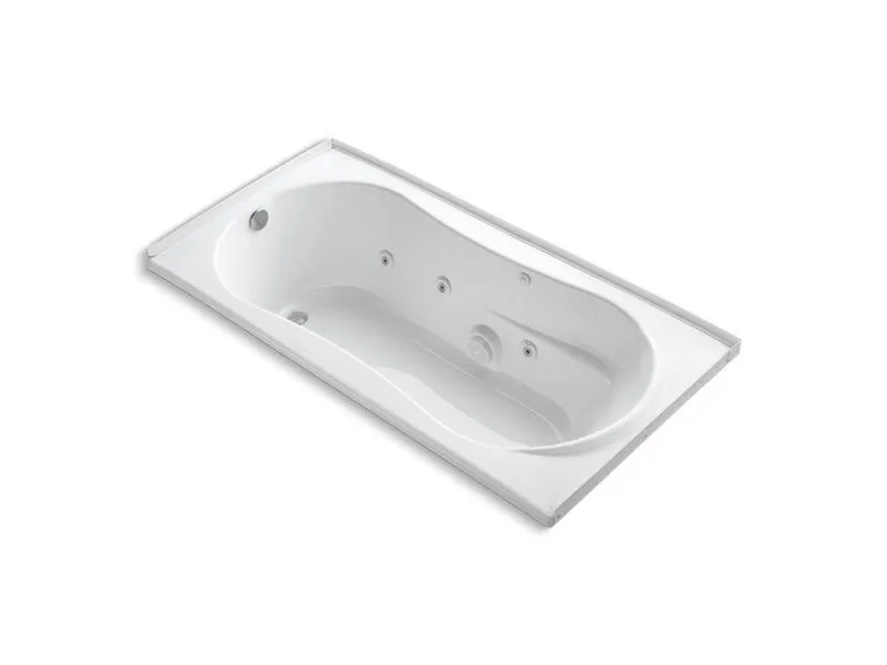 KOHLER K-1157-L-0 7236 72" x 36" alcove whirlpool with integral flange and left-hand drain
