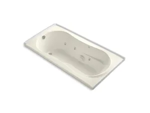 KOHLER K-1157-L-0 7236 72" x 36" alcove whirlpool with integral flange and left-hand drain