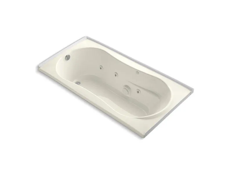 KOHLER K-1157-L-0 7236 72" x 36" alcove whirlpool with integral flange and left-hand drain
