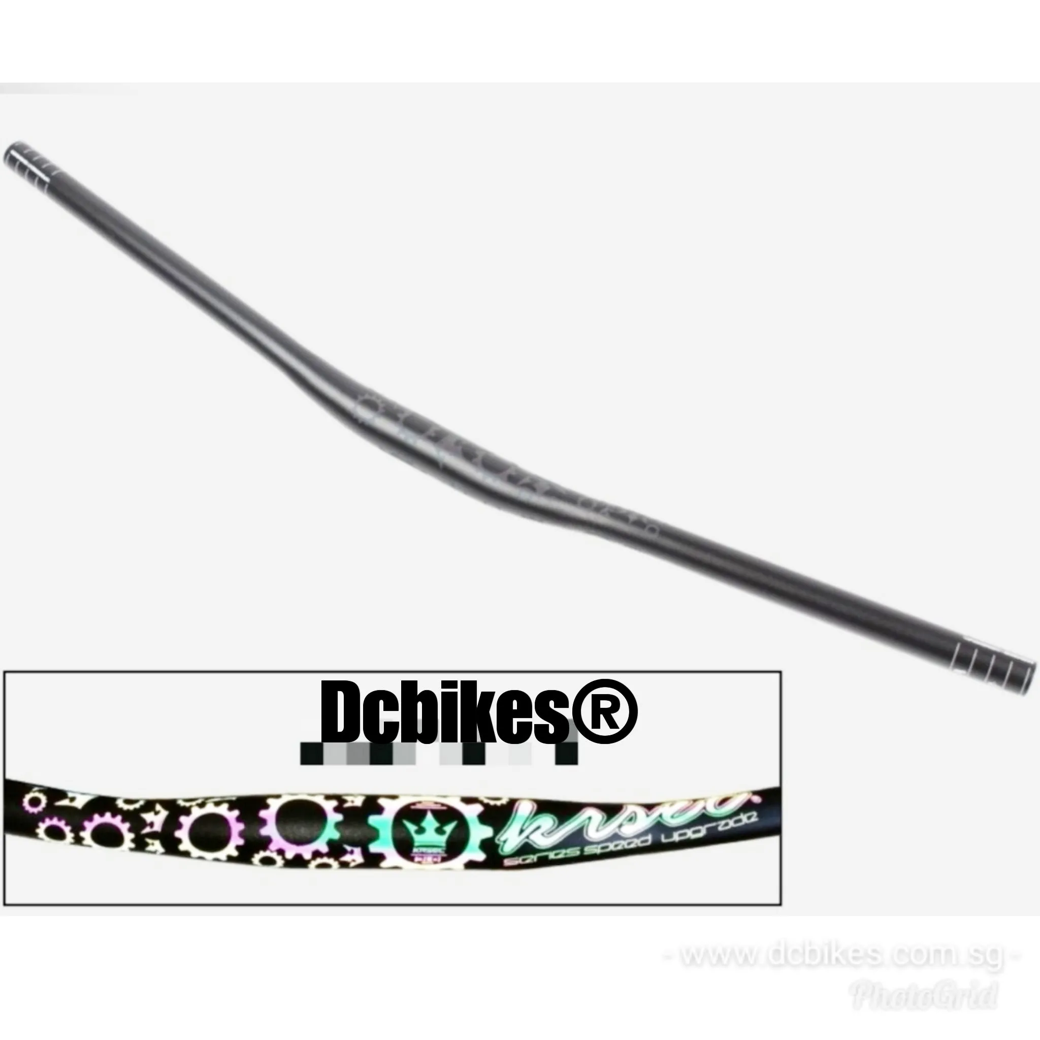 Krsec 760mm Anodized 15mm Rise MTB Handlebar 31.8mm