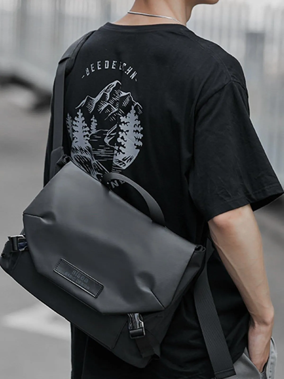 Labelled Messenger Bag