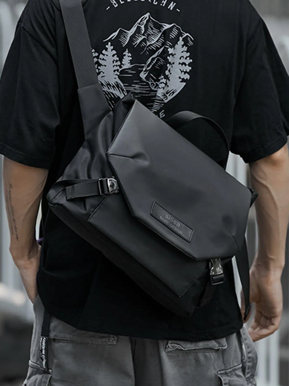 Labelled Messenger Bag
