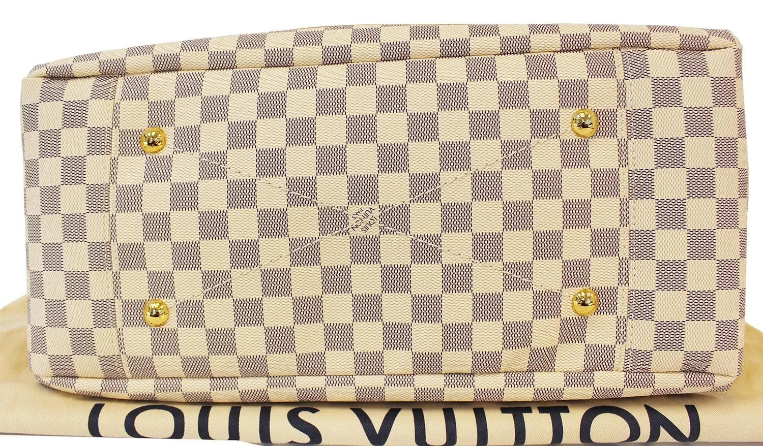 LOUIS VUITTON Artsy MM Damier Azur  Shoulder Handbag