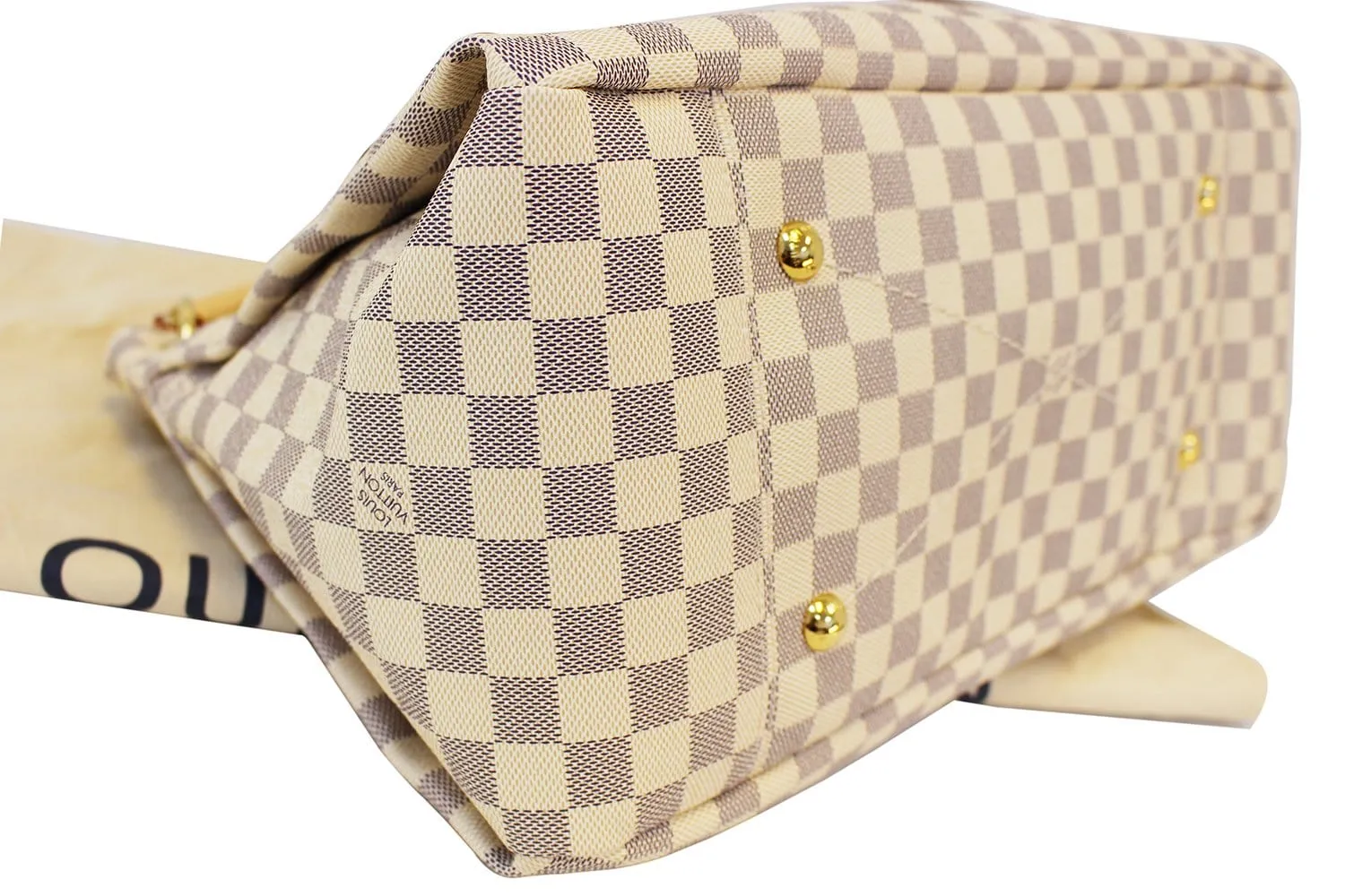 LOUIS VUITTON Artsy MM Damier Azur  Shoulder Handbag
