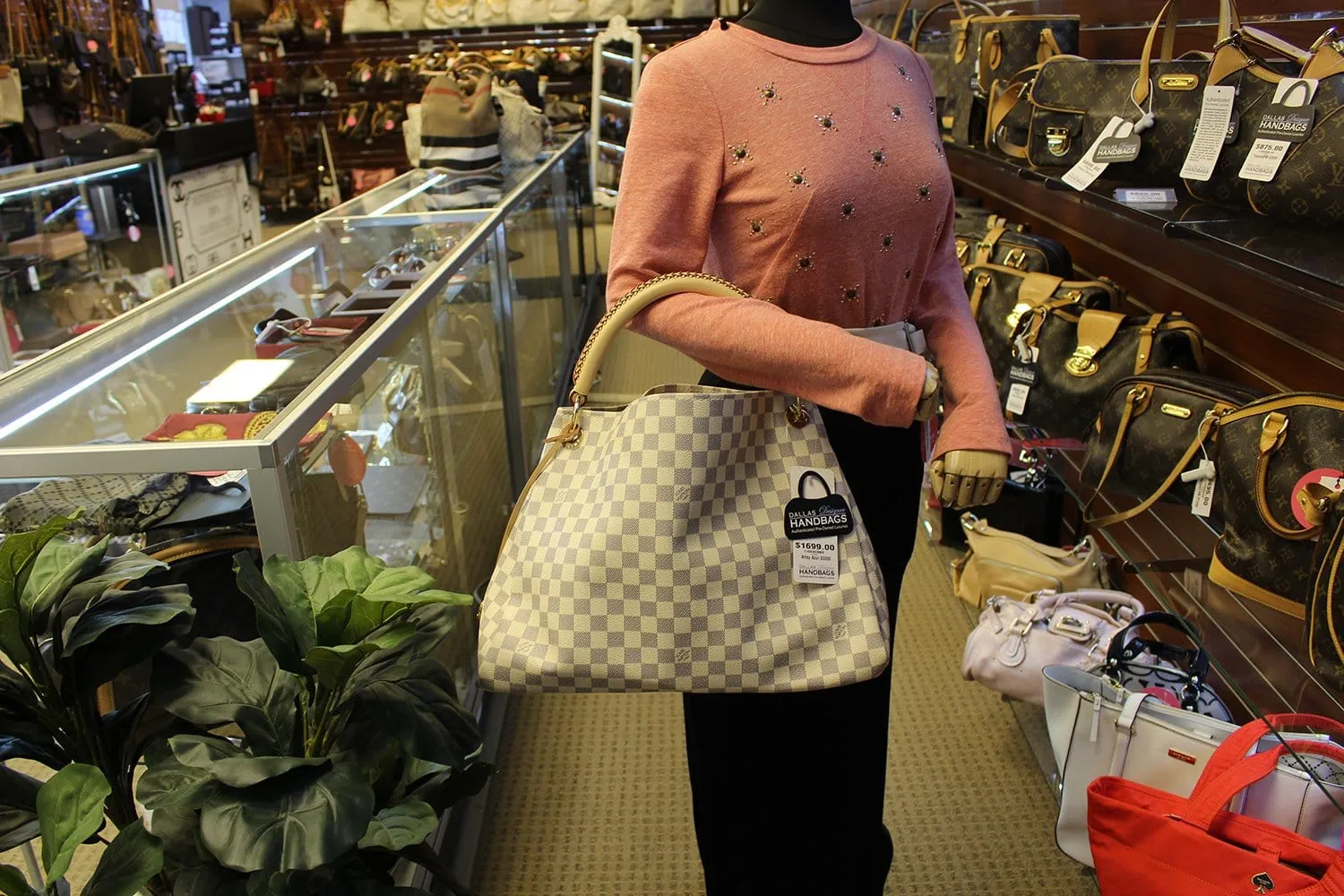 LOUIS VUITTON Artsy MM Damier Azur  Shoulder Handbag