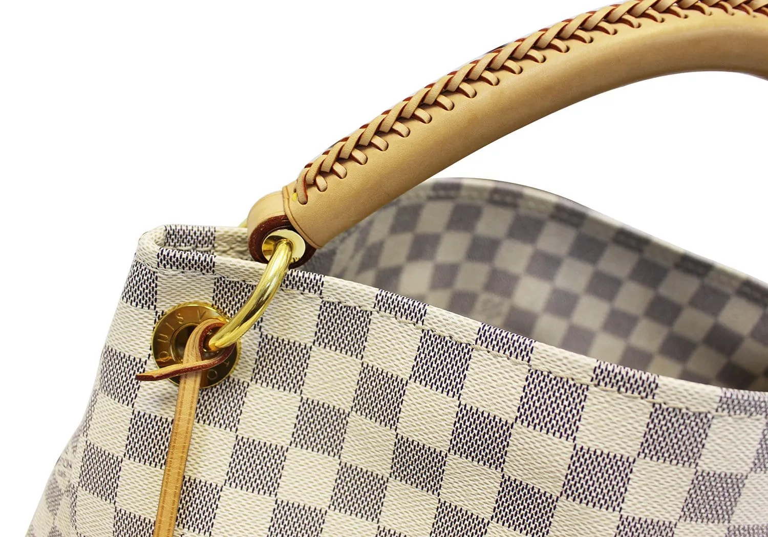 LOUIS VUITTON Artsy MM Damier Azur Shoulder Handbag