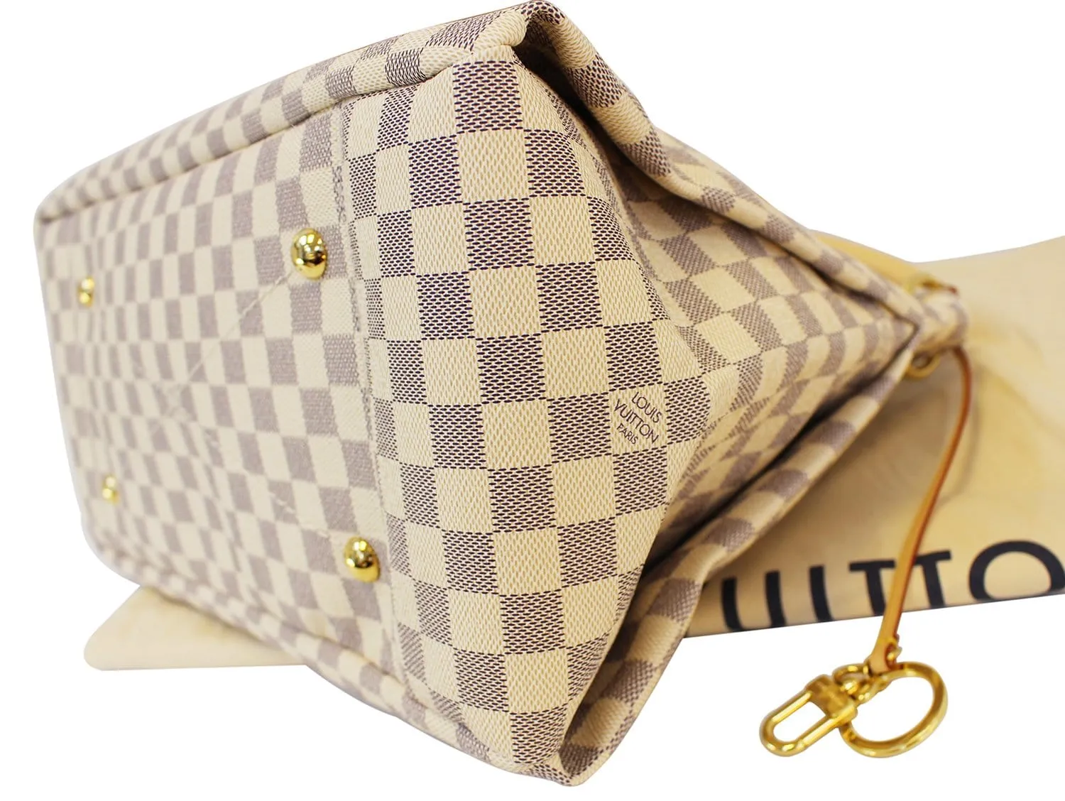LOUIS VUITTON Artsy MM Damier Azur  Shoulder Handbag