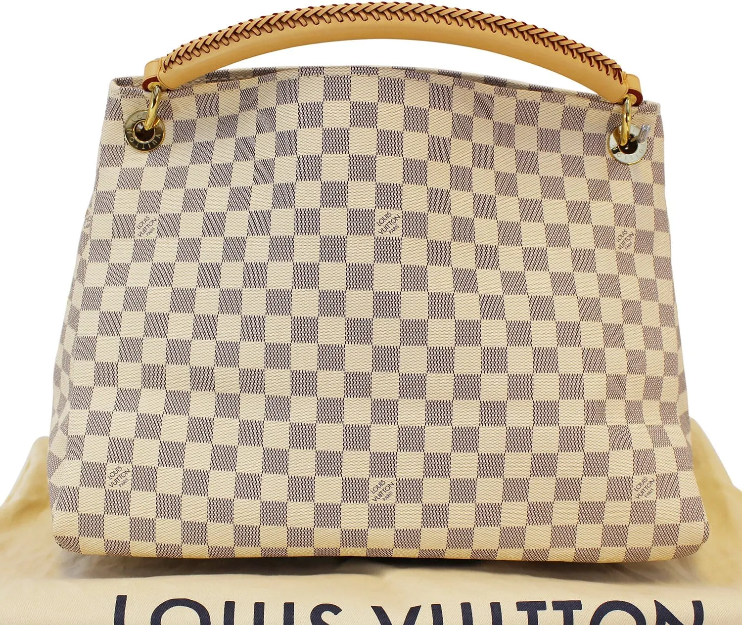 LOUIS VUITTON Artsy MM Damier Azur  Shoulder Handbag