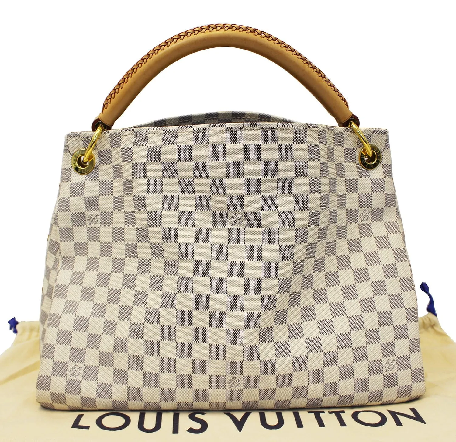 LOUIS VUITTON Artsy MM Damier Azur Shoulder Handbag