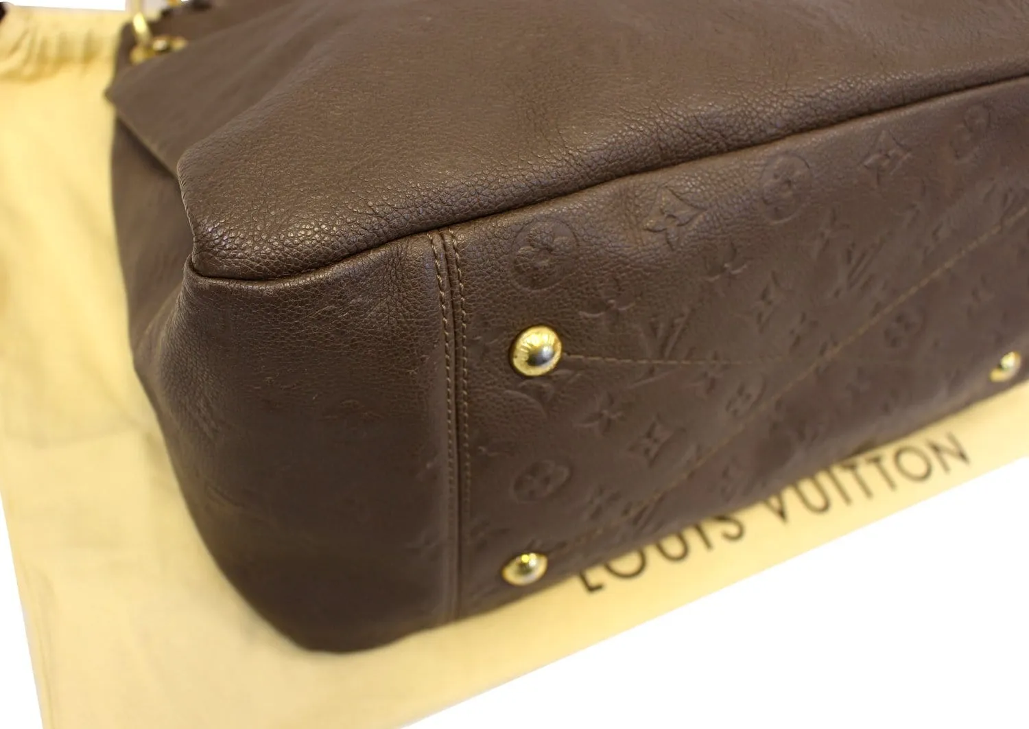LOUIS VUITTON Artsy MM Empreinte Leather Terre Shoulder Bag