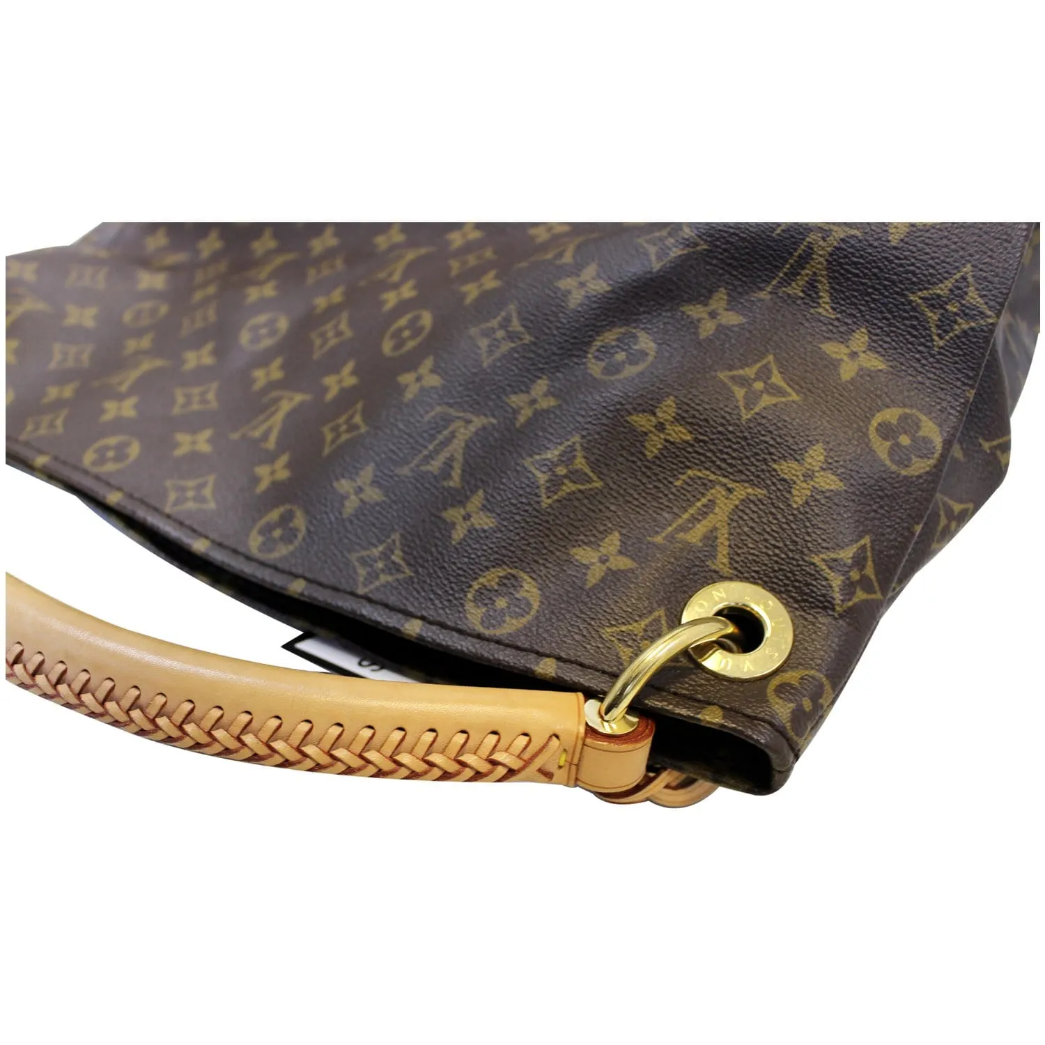 LOUIS VUITTON Artsy MM Monogram Canvas Hobo Brown Shoulder Bag