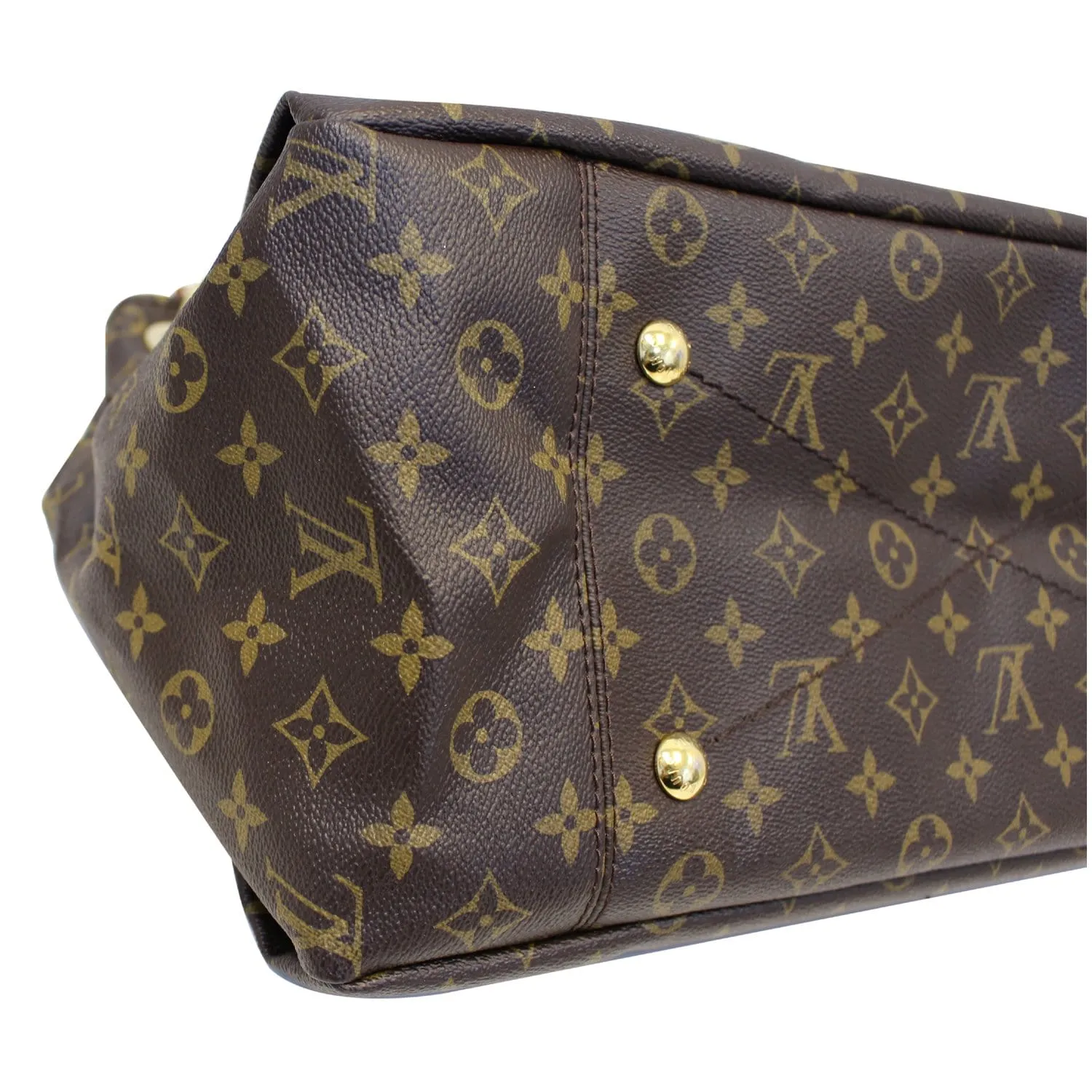 LOUIS VUITTON Artsy MM Monogram Canvas Hobo Brown Shoulder Bag