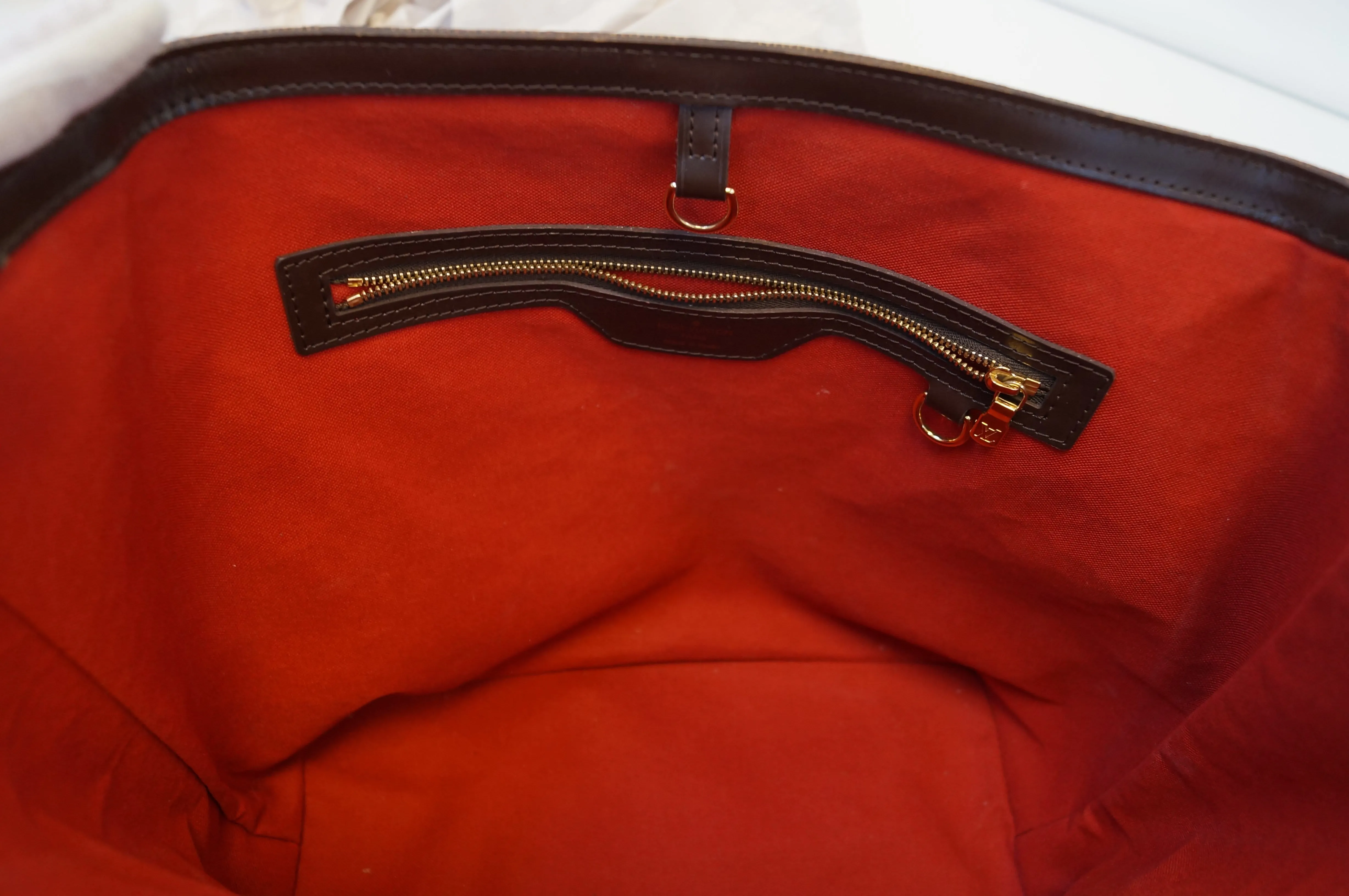 LOUIS VUITTON Cabas Rivington Damier Ebene  Shoulder Bag
