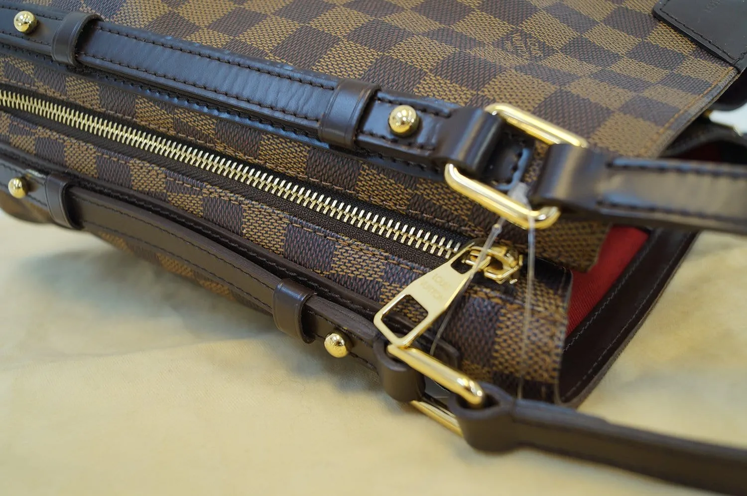 LOUIS VUITTON Cabas Rivington Damier Ebene  Shoulder Bag