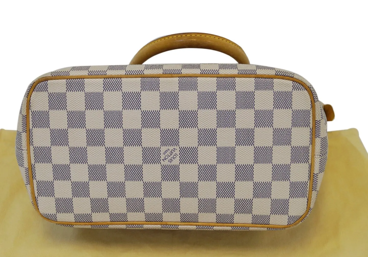 LOUIS VUITTON Damier Azur Canvas White Saleya PM Shoulder Bag - Final Call