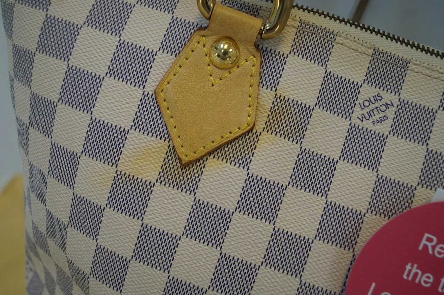LOUIS VUITTON Damier Azur Canvas White Saleya PM Shoulder Bag - Final Call