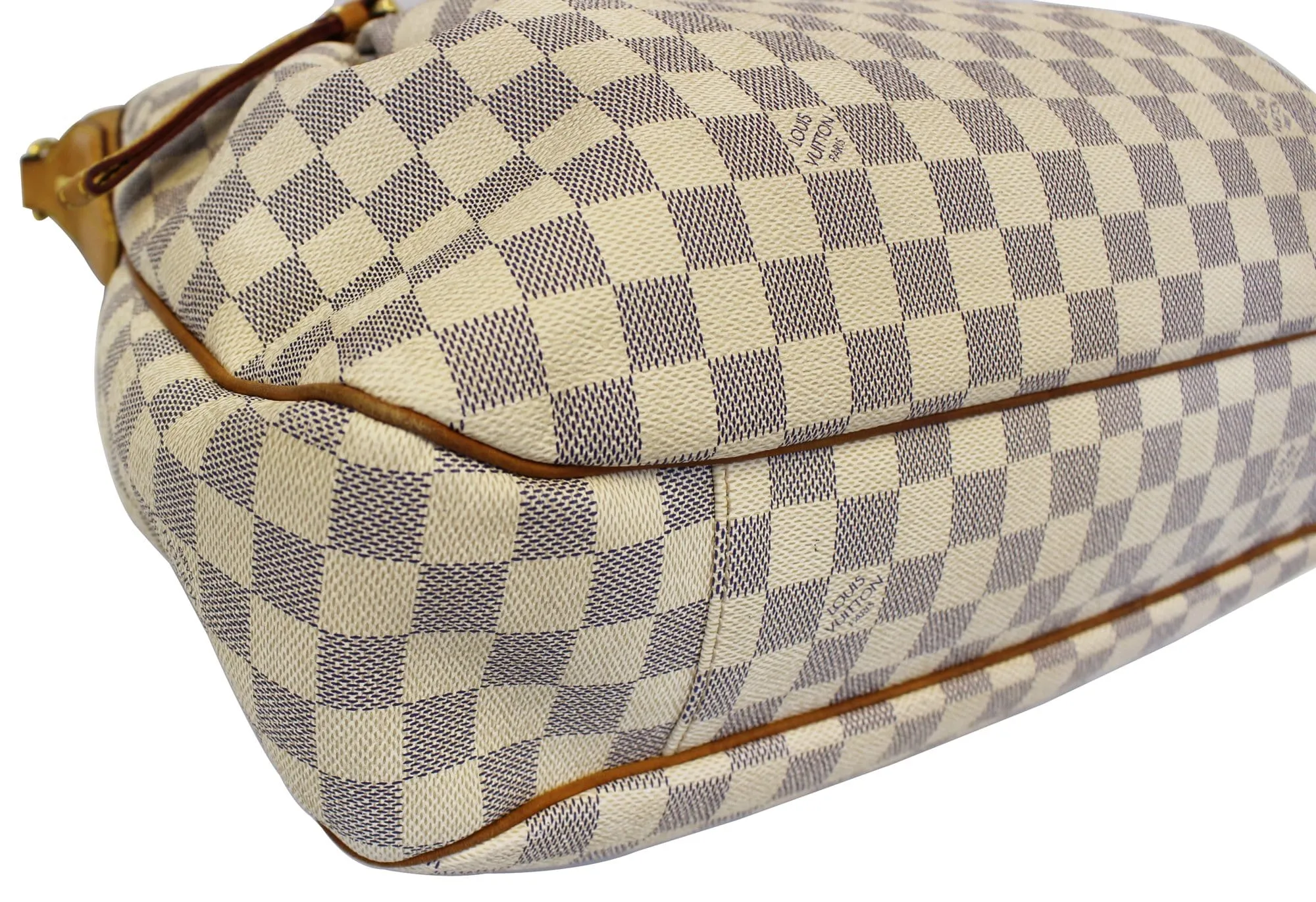 LOUIS VUITTON Damier Azur Evora MM Tote Shoulder Bag