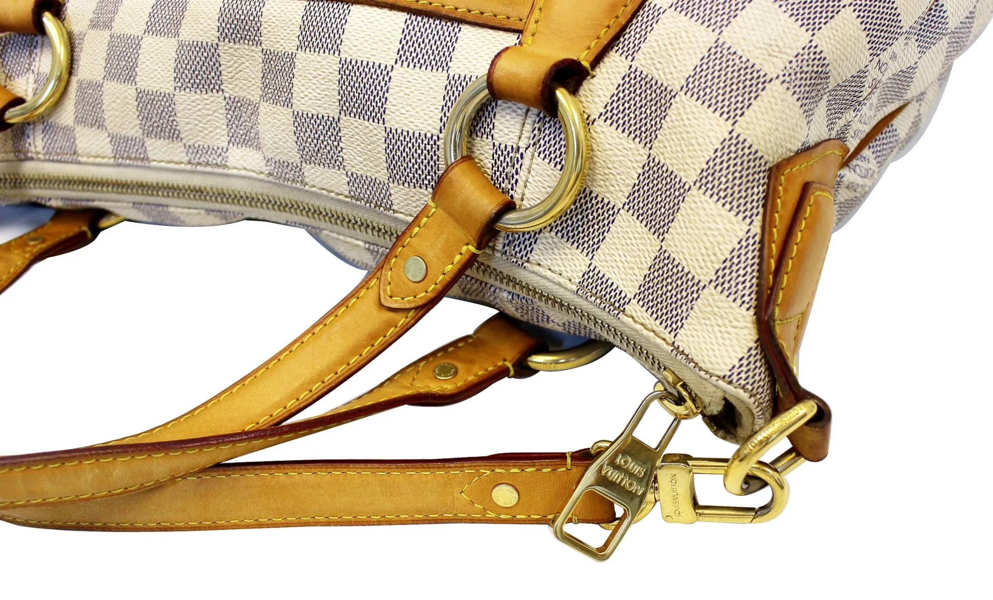 LOUIS VUITTON Damier Azur Evora MM Tote Shoulder Bag