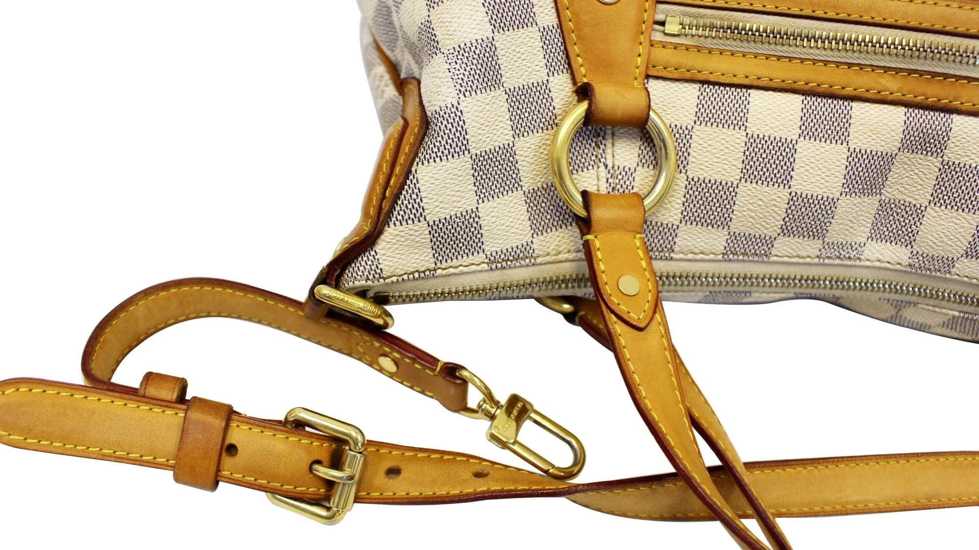 LOUIS VUITTON Damier Azur Evora MM Tote Shoulder Bag