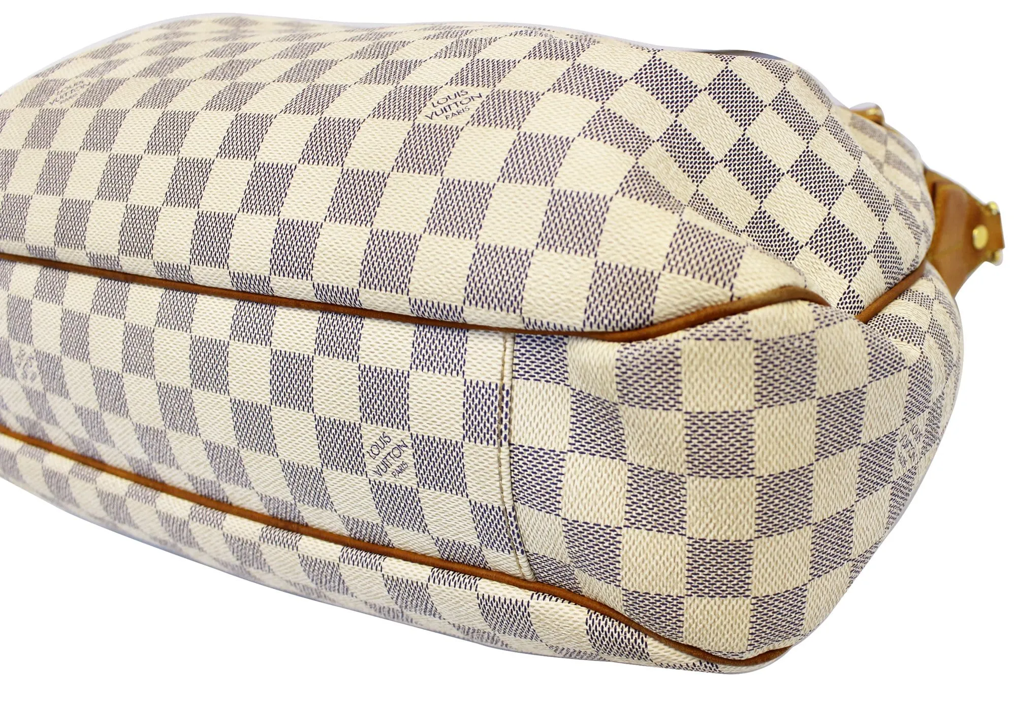 LOUIS VUITTON Damier Azur Evora MM Tote Shoulder Bag
