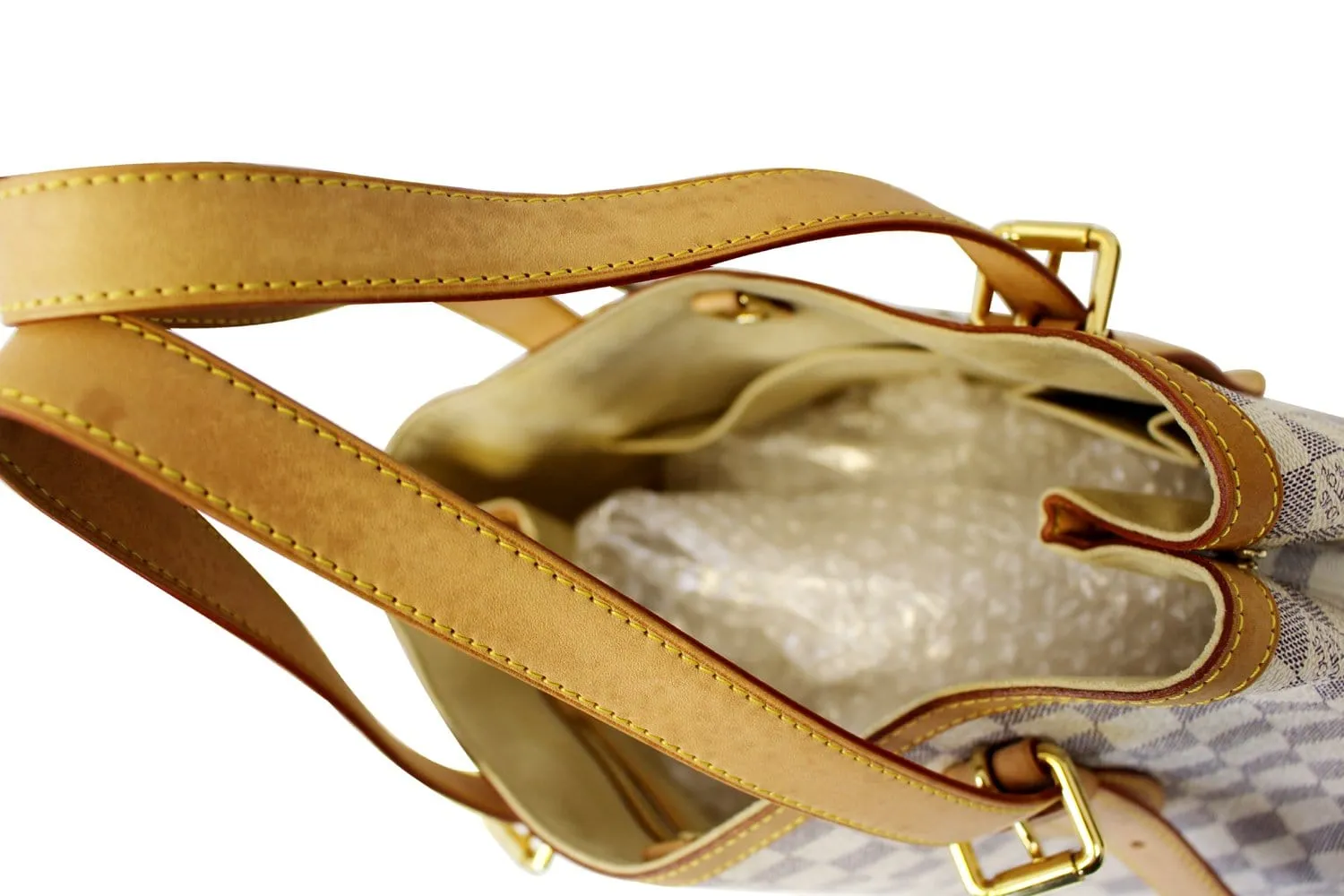 LOUIS VUITTON Damier Azur Hampstead MM Shoulder Bag