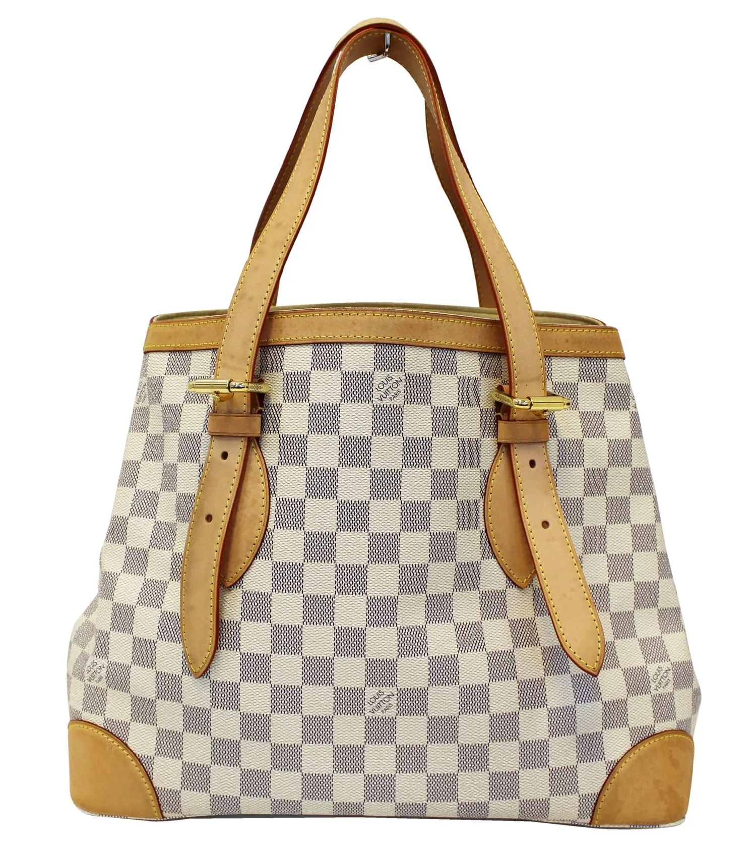 LOUIS VUITTON Damier Azur Hampstead MM Shoulder Bag