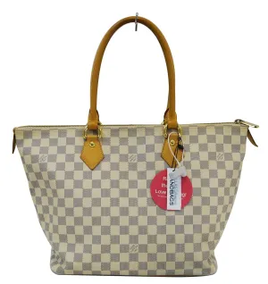 LOUIS VUITTON Damier Azur Saleya MM Shoulder Handbag - Final Call