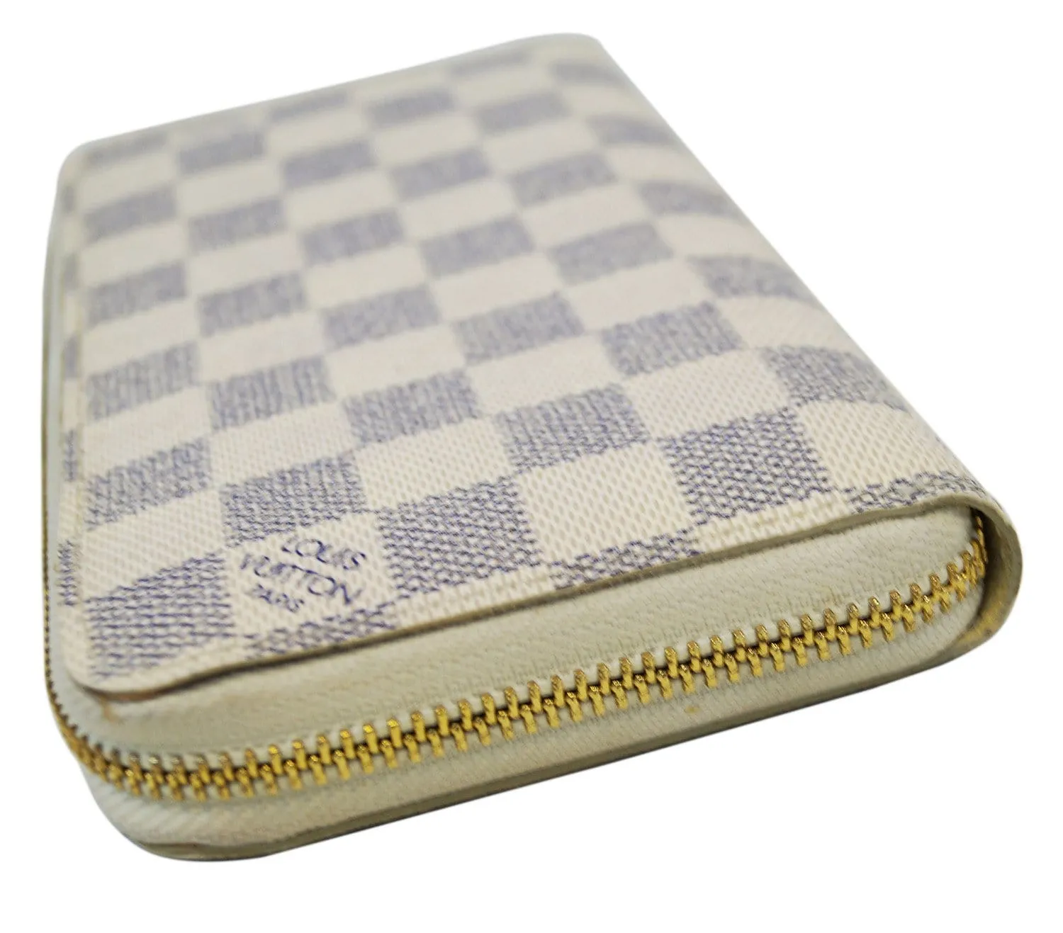 LOUIS VUITTON Damier Azur Zippy Zip Around Long Wallet