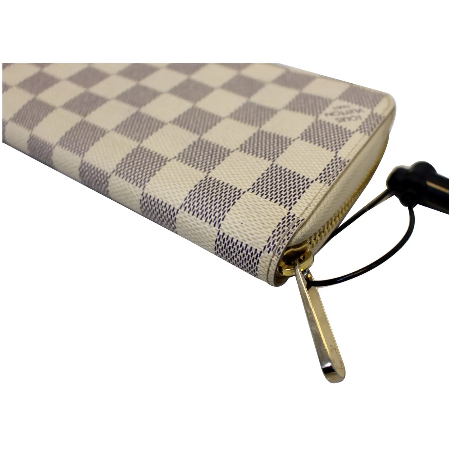 LOUIS VUITTON Damier Azur Zippy Zip Around Long Wallet