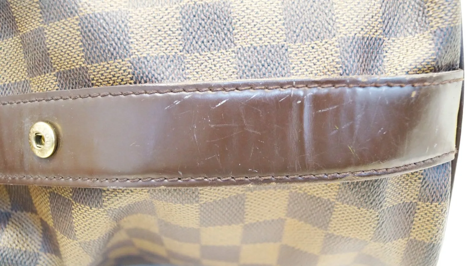 LOUIS VUITTON Damier Ebene Chelsea Large Shoulder Bag