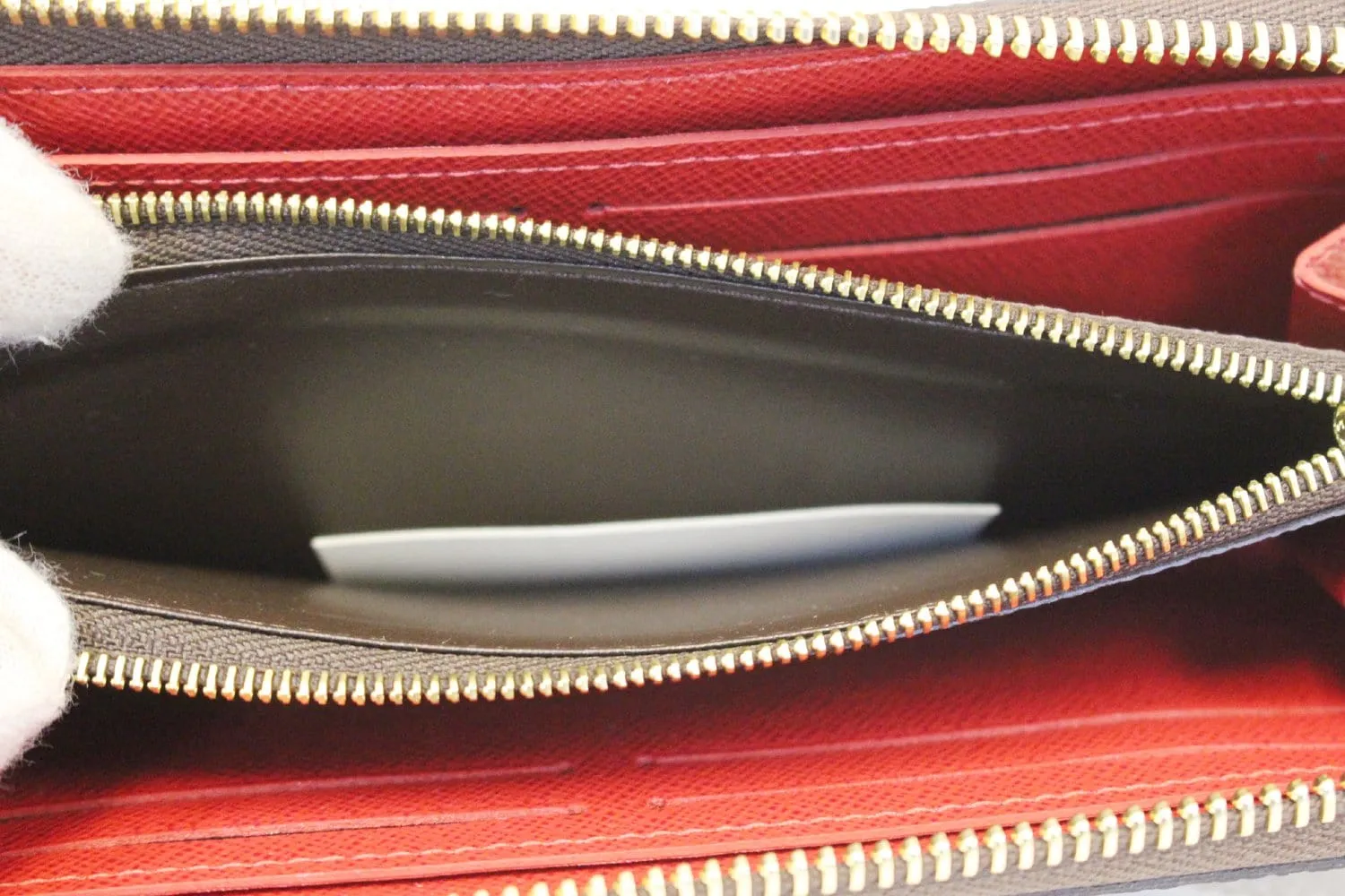 LOUIS VUITTON Damier Ebene Clemence Wallet
