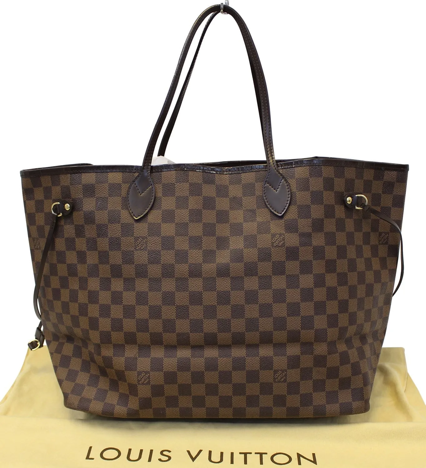LOUIS VUITTON Damier Ebene Neverfull GM Brown Tote Bag