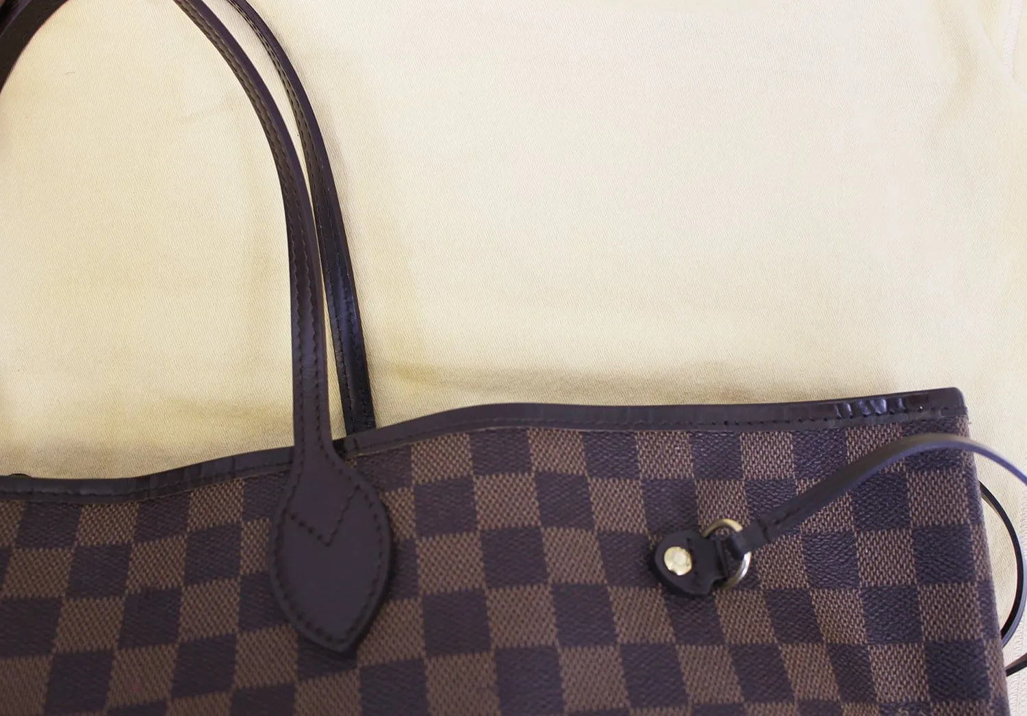 LOUIS VUITTON Damier Ebene Neverfull GM Brown Tote Bag