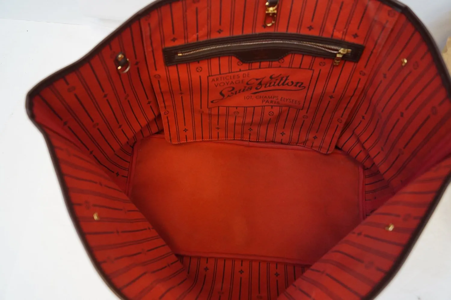 LOUIS VUITTON Damier Ebene Neverfull GM Shoulder Bag