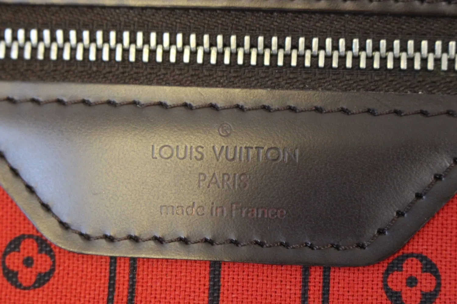LOUIS VUITTON Damier Ebene Neverfull GM Tote Bag