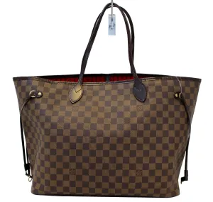 LOUIS VUITTON Damier Ebene Neverfull GM Tote Bag