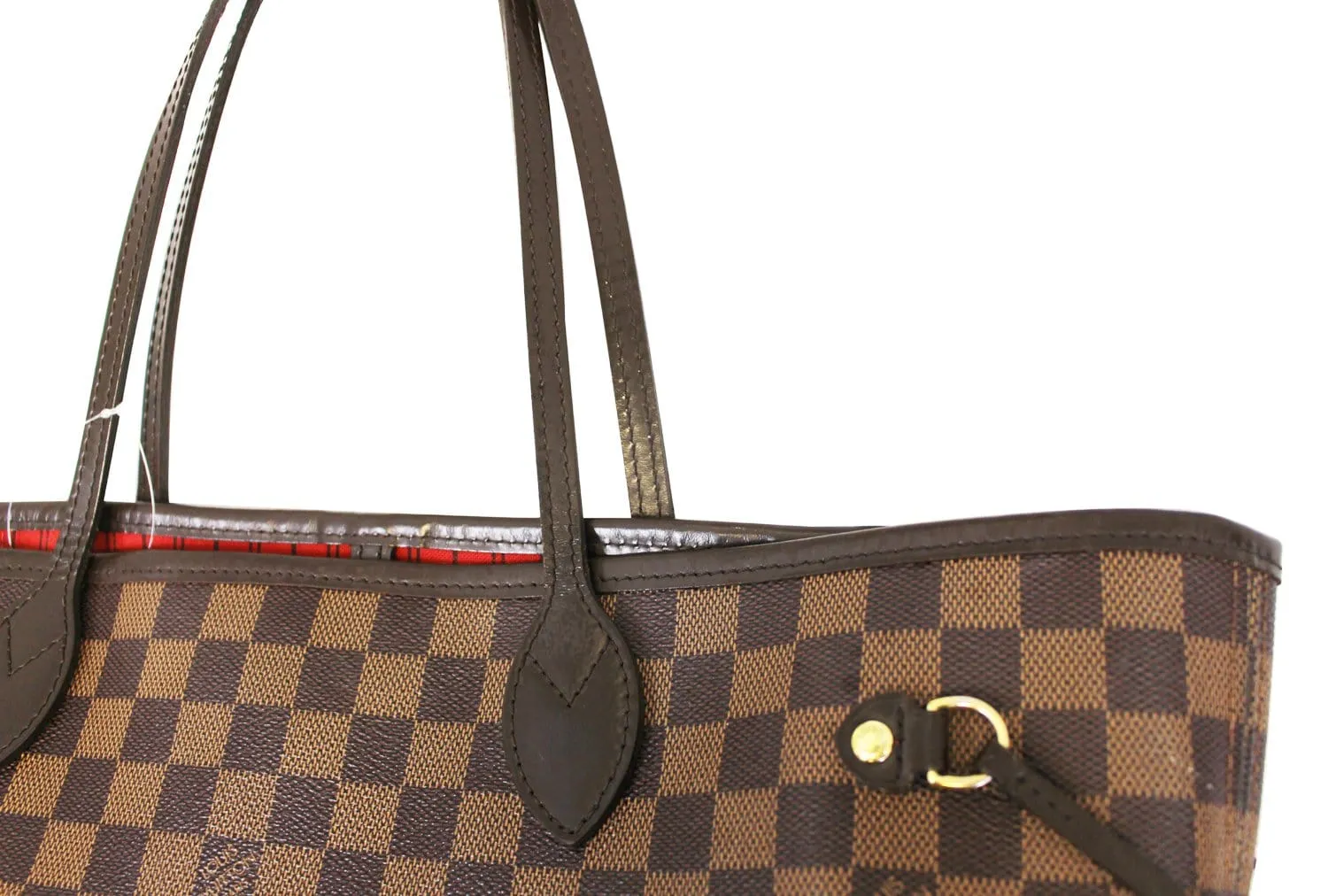 LOUIS VUITTON Damier Ebene Neverfull MM Brown Tote Bag