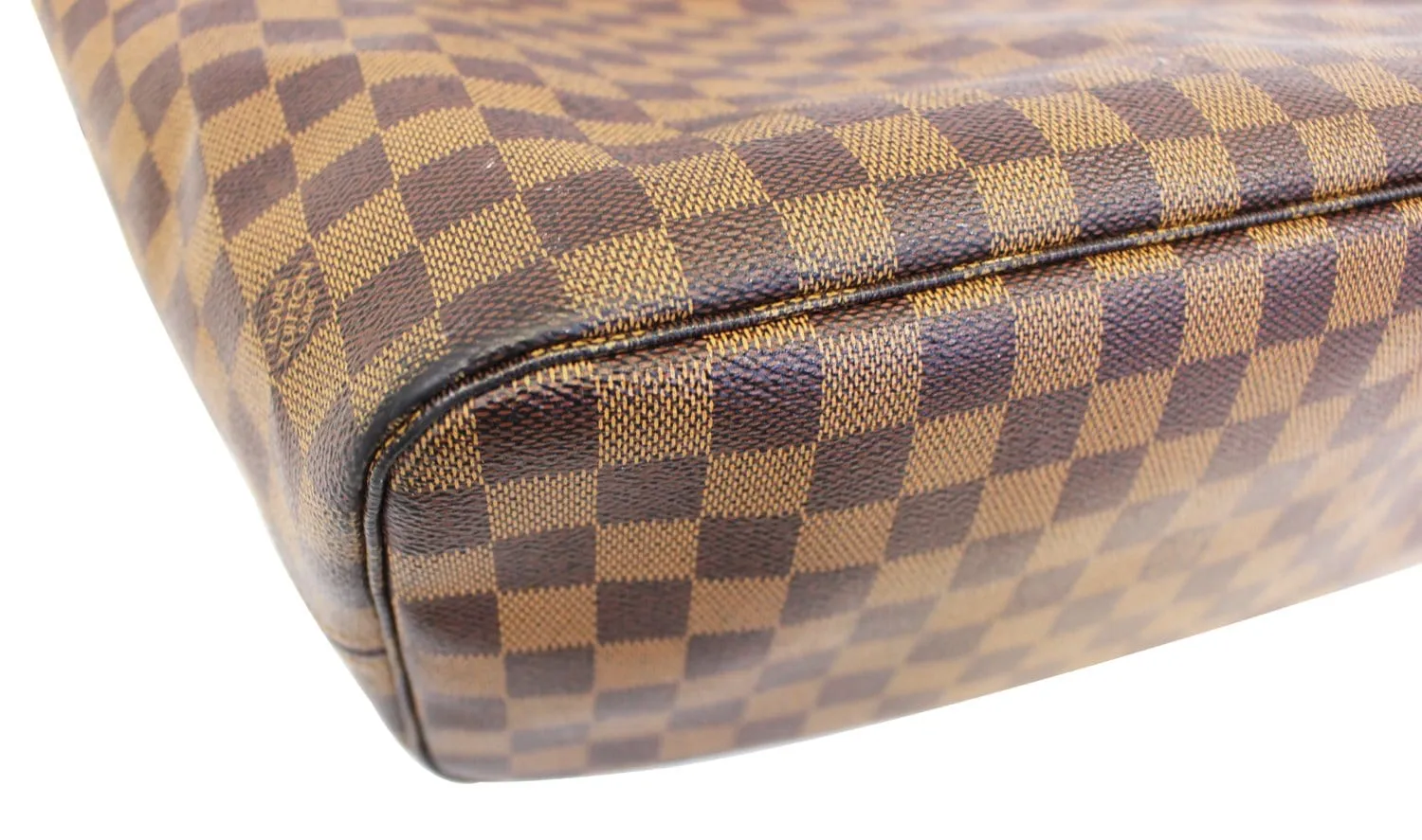 LOUIS VUITTON Damier Ebene Neverfull MM Brown Tote Bag