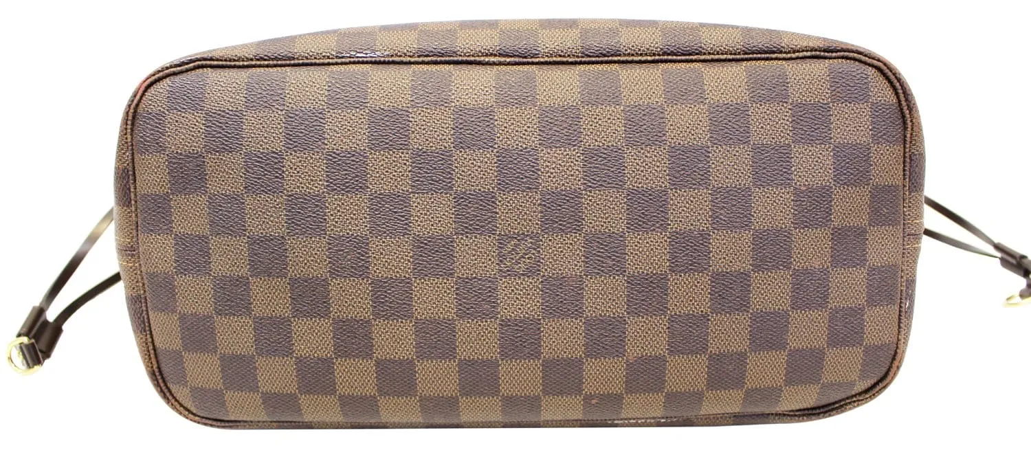 LOUIS VUITTON Damier Ebene Neverfull MM Tote Bag