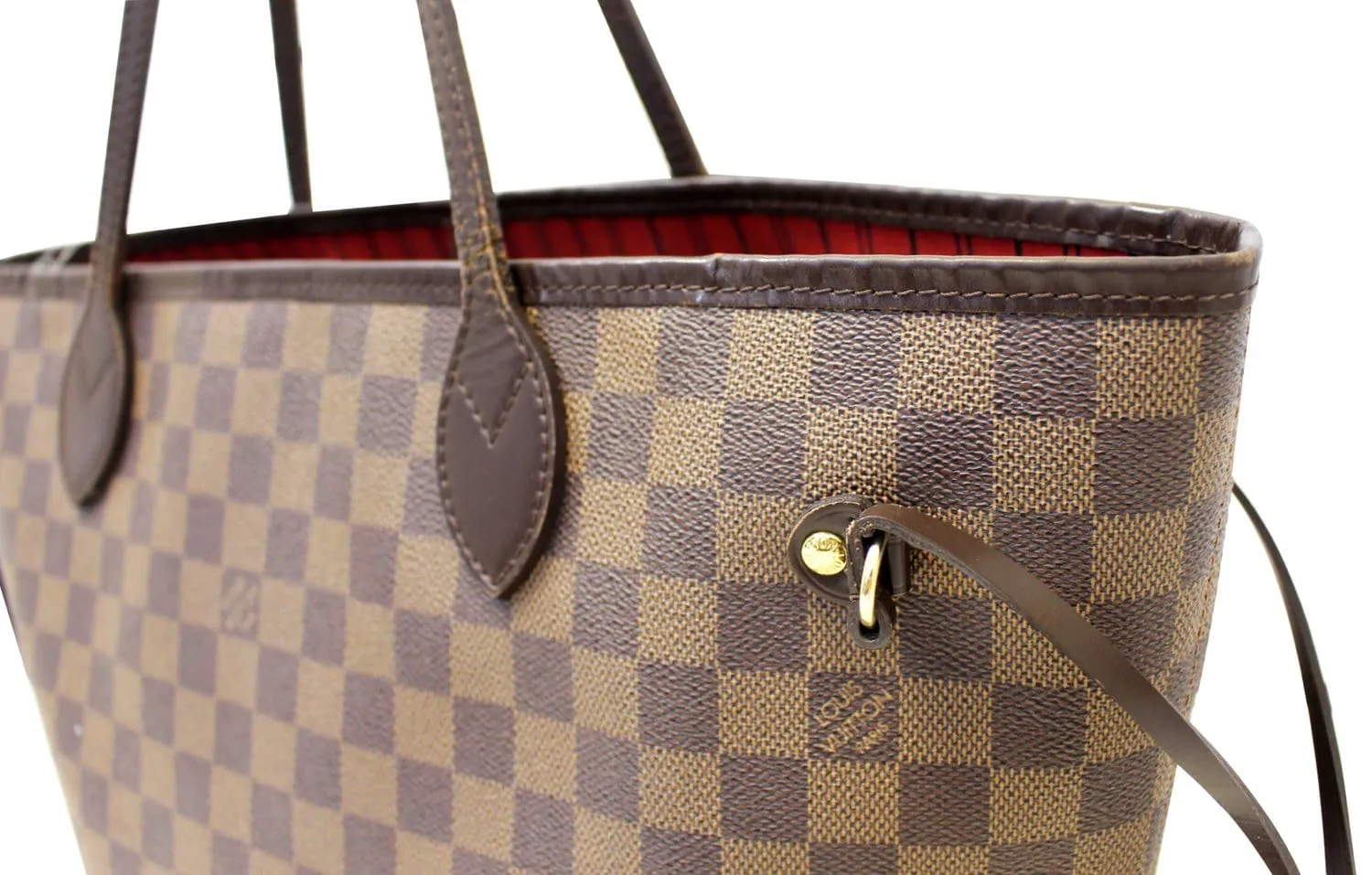 LOUIS VUITTON Damier Ebene Neverfull MM Tote Bag